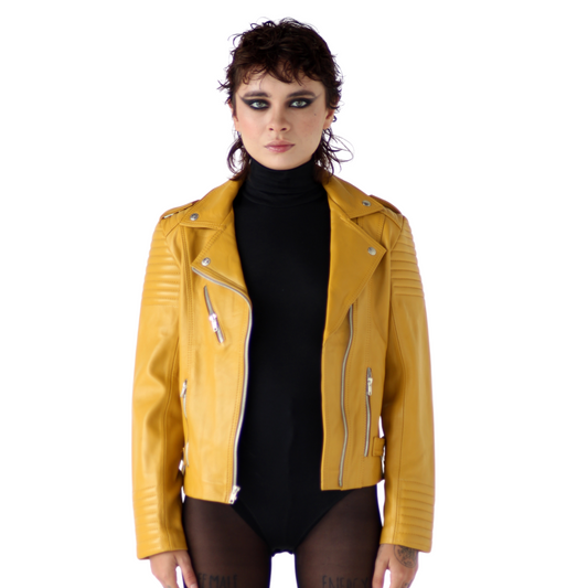 Biker Jacket Galilea Mostaza